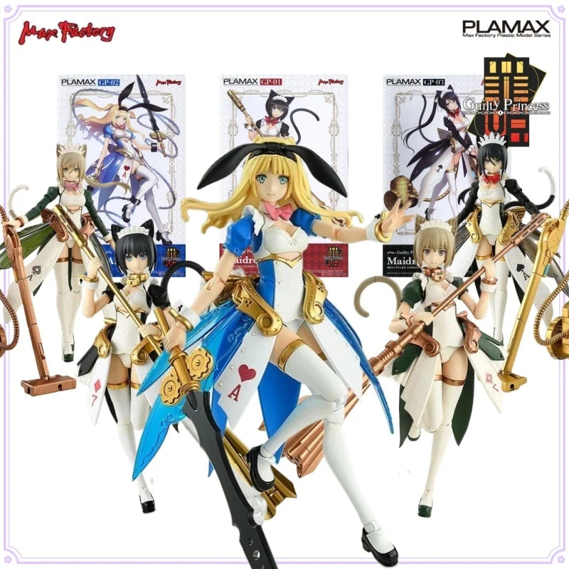 Max Factory Genuine Max Plamax Model Series Guilty Princess Anime Action Figures Toys for Boys Gift Collectible Model Ornaments