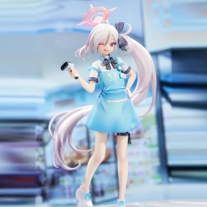 24cm Blue Archive Asagi Mutsuki Cashier Standing Game Girl Figures Models Statue Models Boys Collectible Ornament Doll Toys Gift