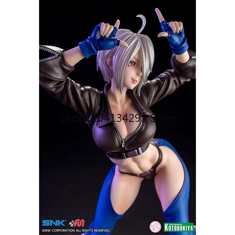 KOTOBUKIYA Original THEKINGO FFIGHTERS 2001 Anime Figure SNK Beauty Statue Angel Action Figure Toys for Kids Gift