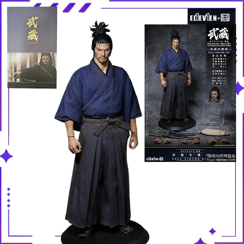 【 in Stock 】 Eleven X Kai Studio Original 1/6 Miyamoto Musashi Joint Mobile Doll Handmade Model Toy Boy Gift Collection Ornament