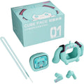 Hatsune Miku Touch Screen Interactive Wireless Bluetooth Anime Peripheral Headset Gift Box Cube Face Lcd Birthday Gift Toy