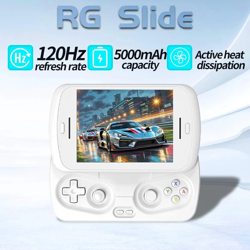 RG Slide Handheld Retro Video Game Console 4.7 Inch LTPS In-Cell Monitor 1280*960 Screen Android 13 5000mAh PSP Gaming