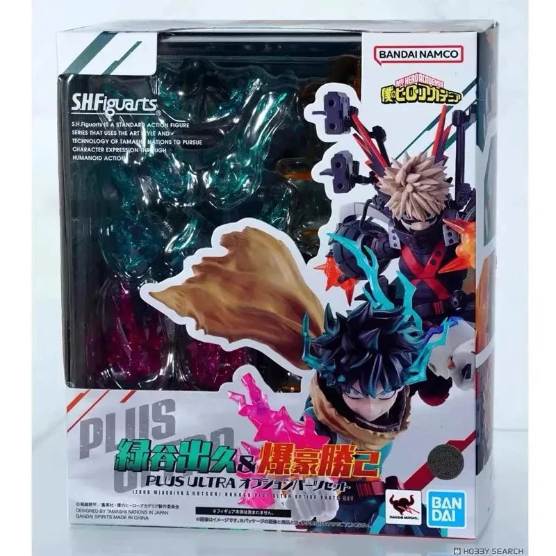 Bandai Genuine SHF My Hero Academia Todoroki Shoto Bakugou Katsuki Ochaco Uraraka Dabi Anime Action Figure Model Toys Gift Kid