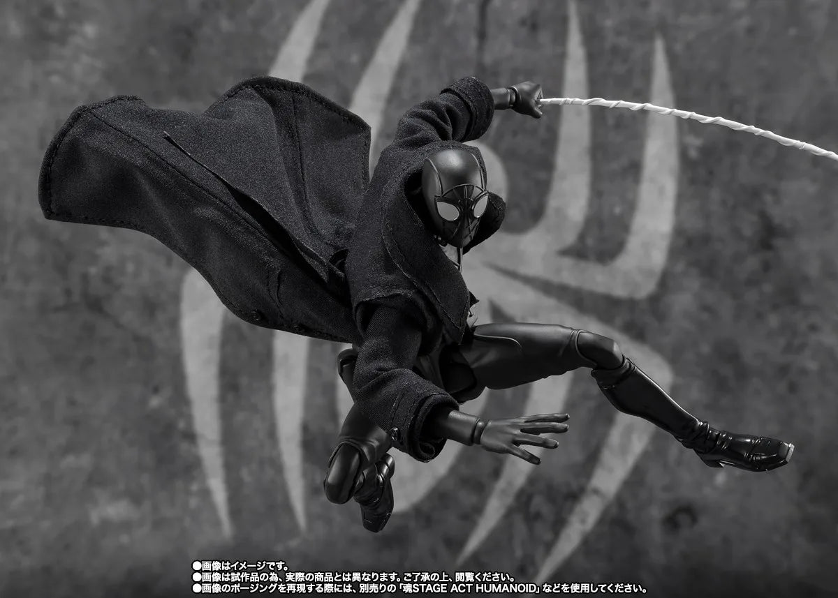 Original BANDAI S.H.Figuarts SPIDER-MAN NOIR Anime Figure Toys SPIDER-MAN ACROSS SPIDER-VERSE PART ONE Spider-Ham PVC Model