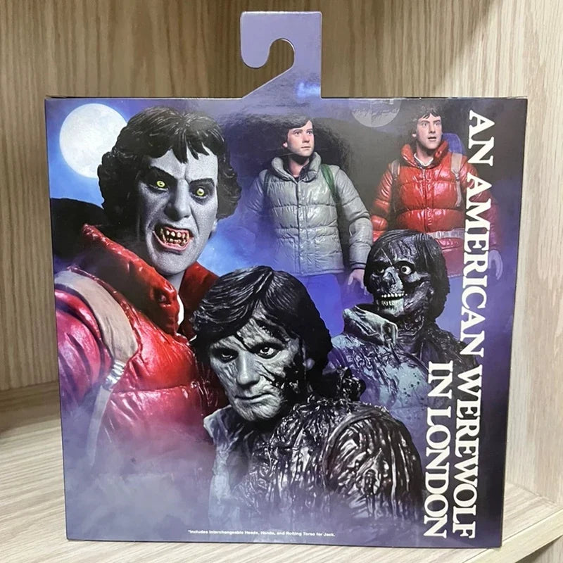 An American Werewolf in London Jack Goodman and David Kessler Action Figure NECA 04949 Figuras 7-Inch Model Ornament Original