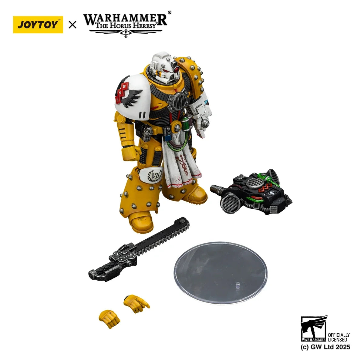 【MT】Original JOYTOY Warhammer 40K Imperial Fists Legion Apothecary 1/18 Action Figure Toys