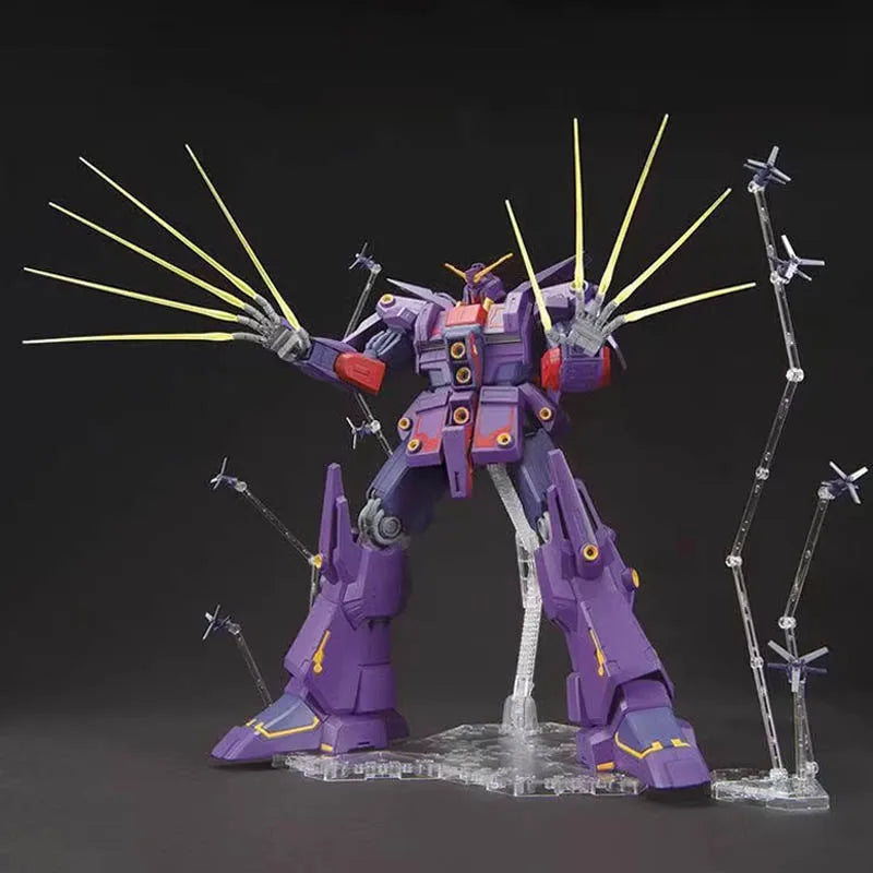 In Stock BANDAI Original HG MRX-010 PSYCHO GUNDAM MKII TITANS TRANSFORMABLE ARMOR Anime Figure Assembly Model Toy Gift Children