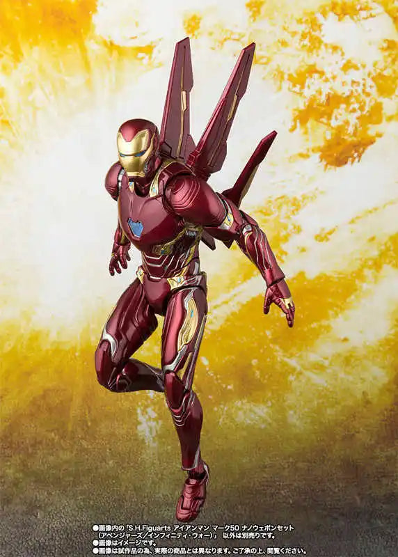 Bandai Original MODEL KIT SHF Infinity War War Machine Character Model Toy Gift Collection Anime Figure Model Toy