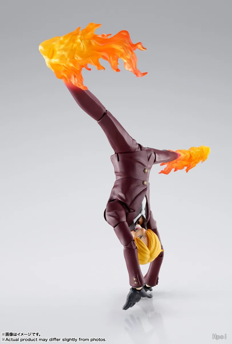 100%Original Bandai in Stock One Piece S.H.Figuarts SHF Sanji / Luffy / Zoro / Yamato The Raid on Onigashima Anime Figures Model