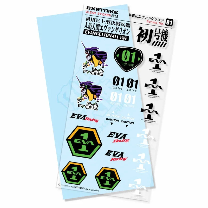 New Asuka Ayanami Rei Anime Stickers Transparent Sticker Pack Cute Phone Case Kawai Laptop Skin Art Supplies