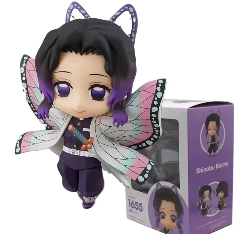 Genuine Demon Slayer Kochou Shinobu 1655 Q Ver. Pvc Action Figure Model Toys Pvc Figure Statue Model Collection Toys In Stock