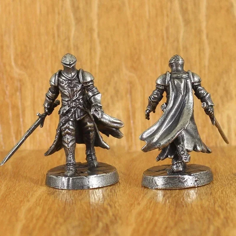 Brass knight statue, war legion soldier model, brass material, desktop decorations and collectibles, Christmas gifts