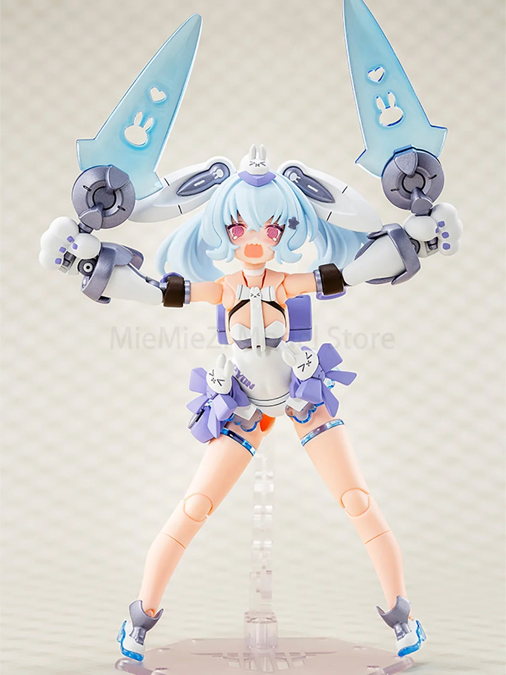 Original Genuine Kotobukiya Model Kits Megami Device PUNI MOFU Kuro Mao PUNI MOFU Yuki Tu Assembling Toys Cute Action Figure