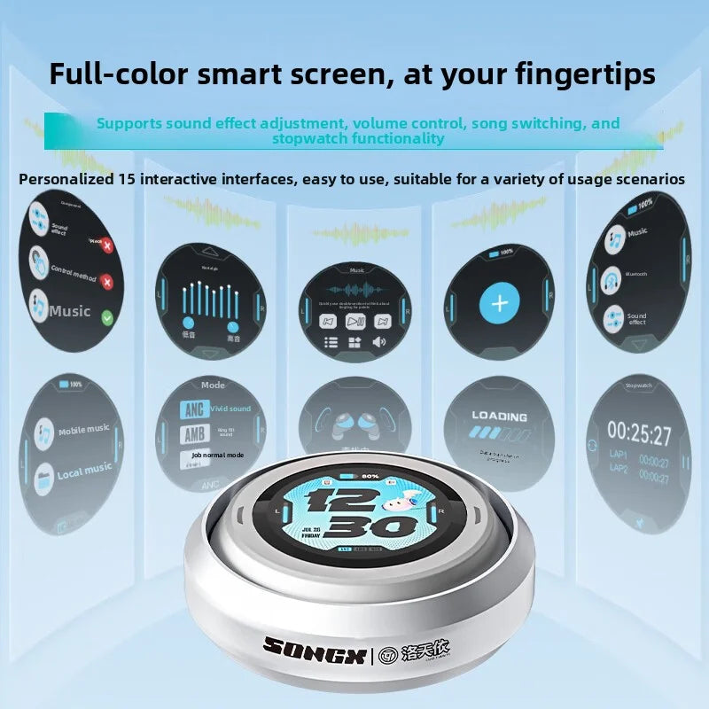 Luo Tianyi Co-branded Wireless Bluetooth earphones Touch 32h Playtime earbuds Noise reduction IPX4 Waterproof for Christmas Gift