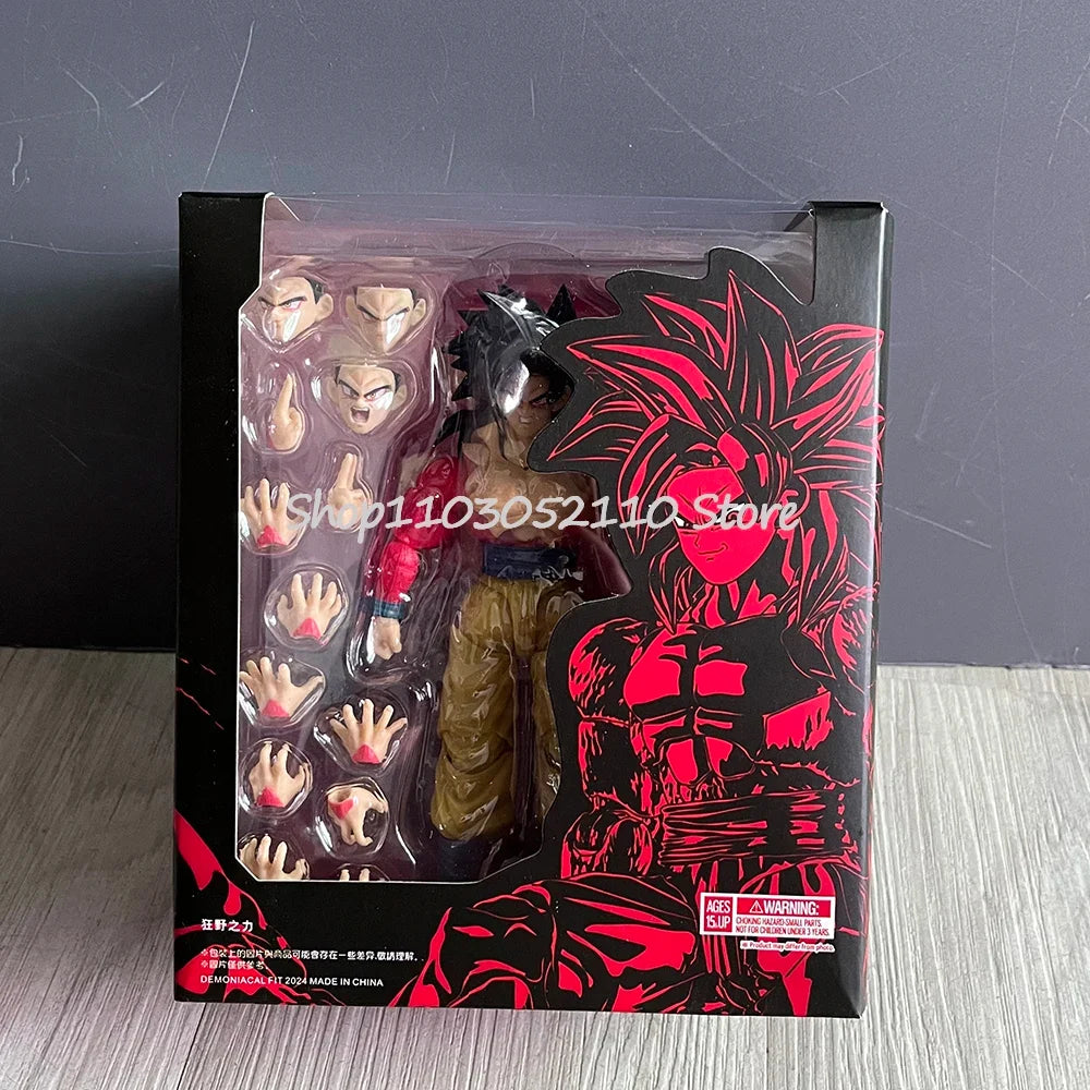 Dragon Ball Z Son Goku Figure SHF S.H.Figuarts Ssj4 Super Saiyan 4 Untamed Power Action Figures Model Toys Birthday Gifts