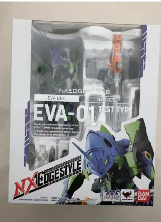 BANDAI NXEDGE STYLE EVA-01 100% Original genuine 100mm PVC Action Anime Figure Model Toys Figure Collection Doll Gift