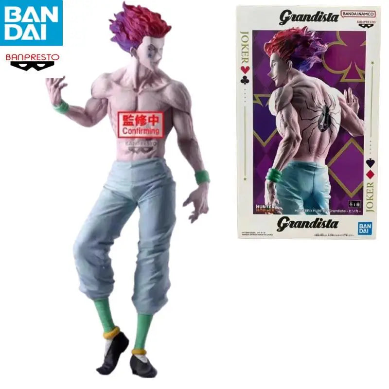Original Bandai BANPRESTO HUNTER x HUNTER Grandista Anime Figur Hisoka Fertiges Modell Sammlerstücke Geschenke für Kinder Ornamente