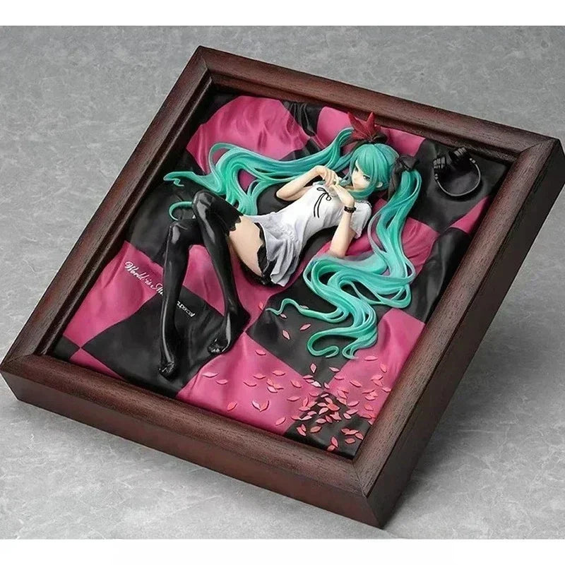 IN STOCK GOOD SMILE Original GSC MIKU Hatsune Miku Figure World Is Mine Photo Frame Ver.  Figure Toys For Kids Gift