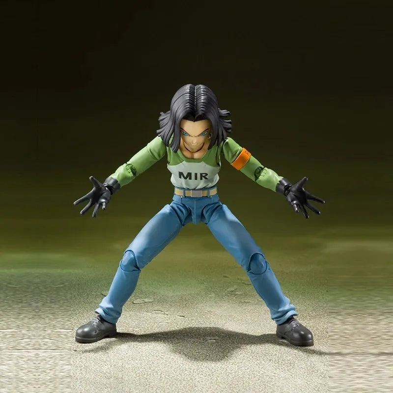 In Stock Bandai S.H.Figuarts Dragon Ball Super Android 17 Android 18 Tournament of Power Anime Figure The Perfect Gift for Kids
