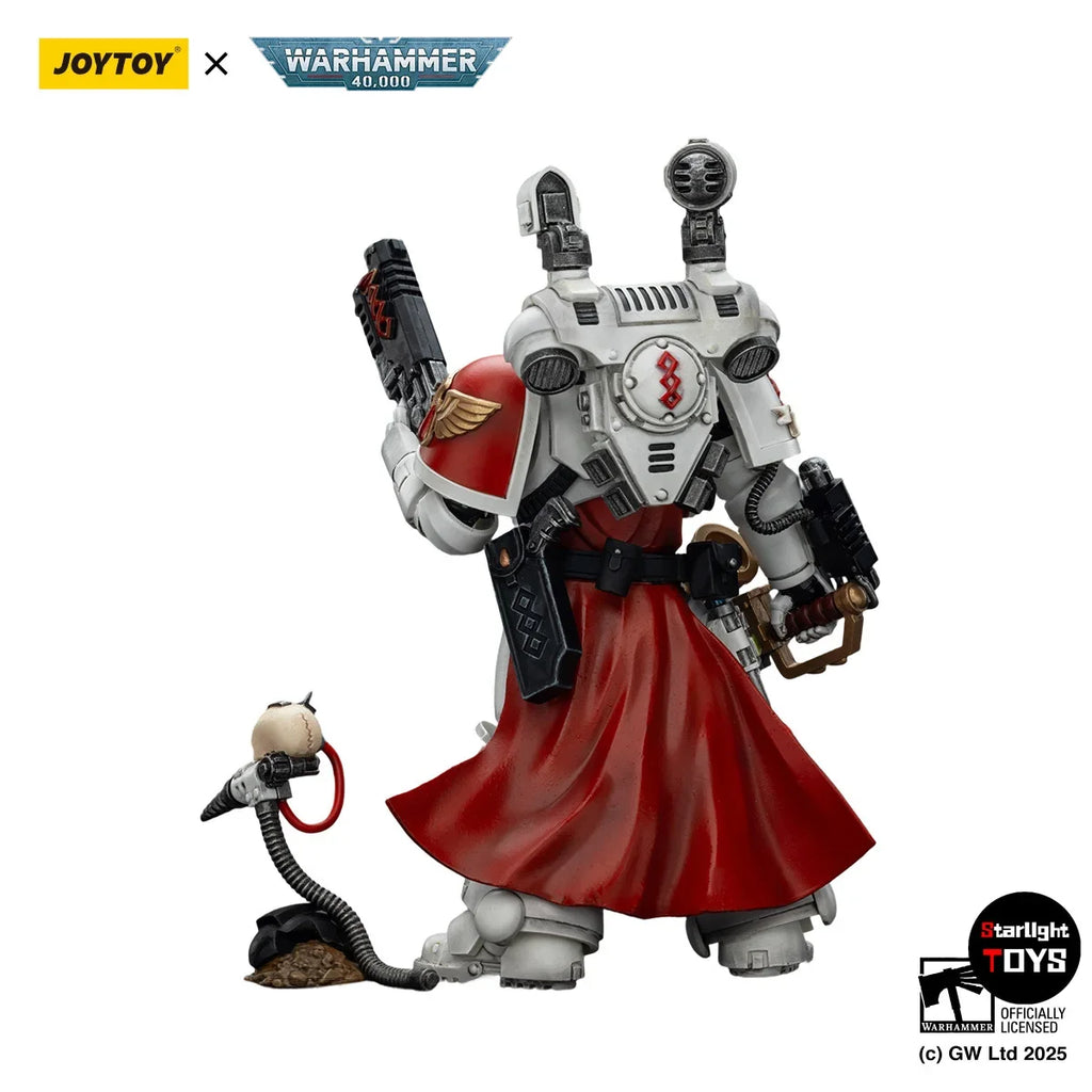 JOYTOY 1/18 Action Figure Warhammer 40K Blood Angels Sanguinary Priest with Heavy Bolt Pistol Chainsword Narthecium