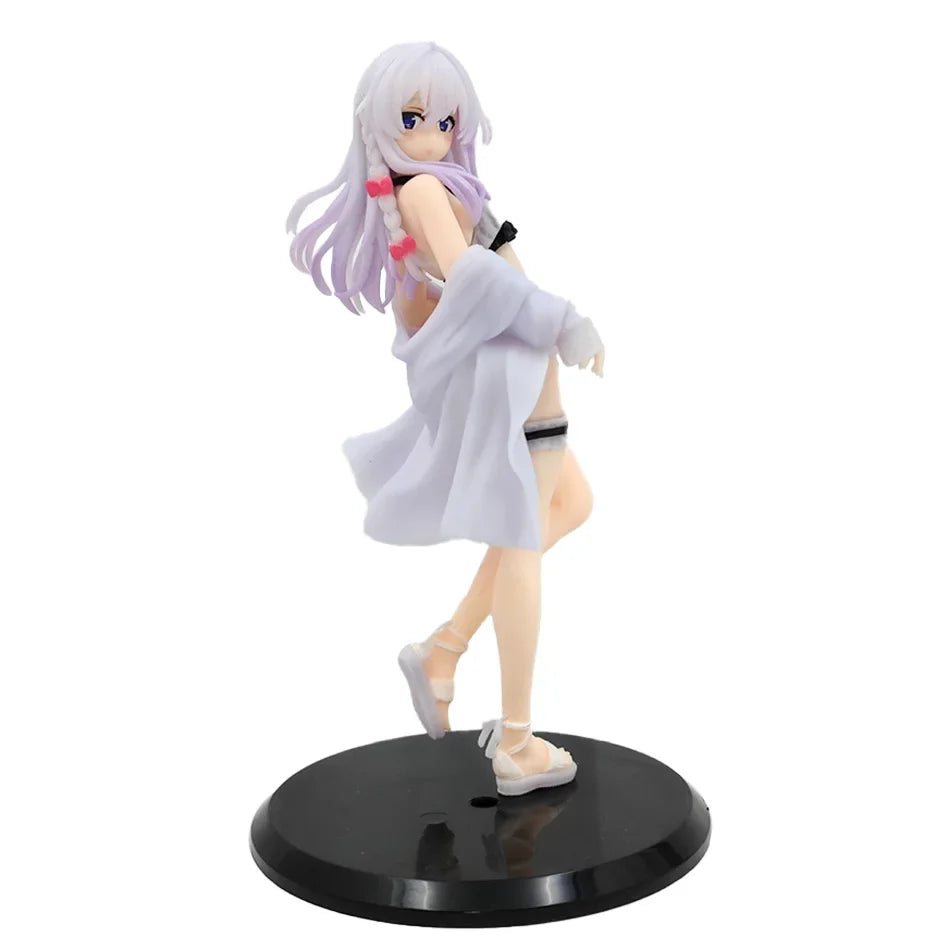 19cm Kawaii The Journey of Elaina Sexy Cute Swimwear Figure Desktop Decoration Ornament PVC Action Model Toys Gifts