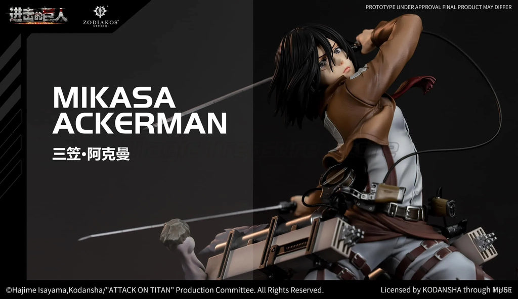 【MT】Original Zodiakos Studio Attack on Titan Mikasa Ackerman 1/6 Scale Figure Toy Model Collection