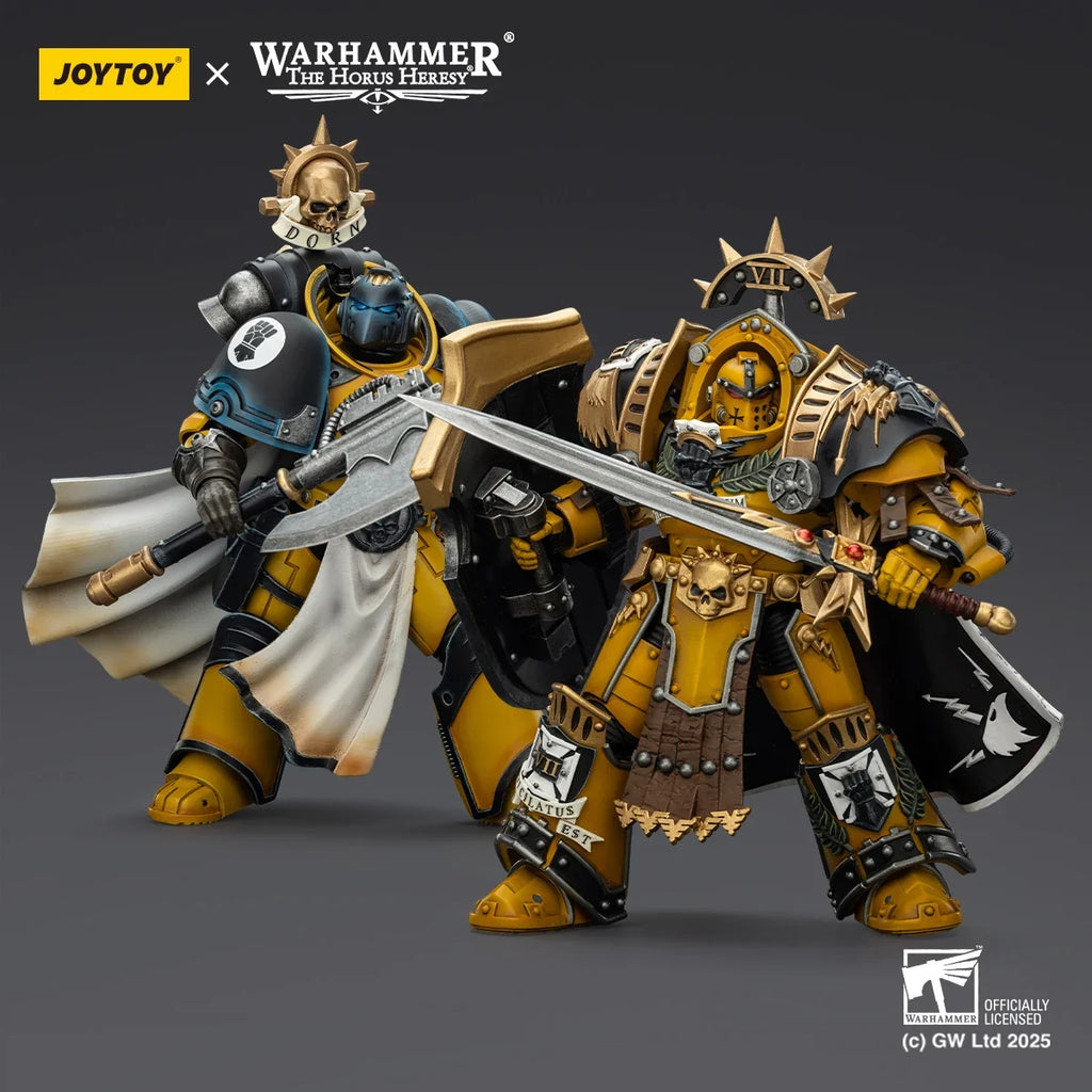 【Pre-sale】JOYTOY Warhammer 40K Imperial Fists Legion Praetor in Tartaros Terminator Armor Librarian Consul 1/18 Action Figure