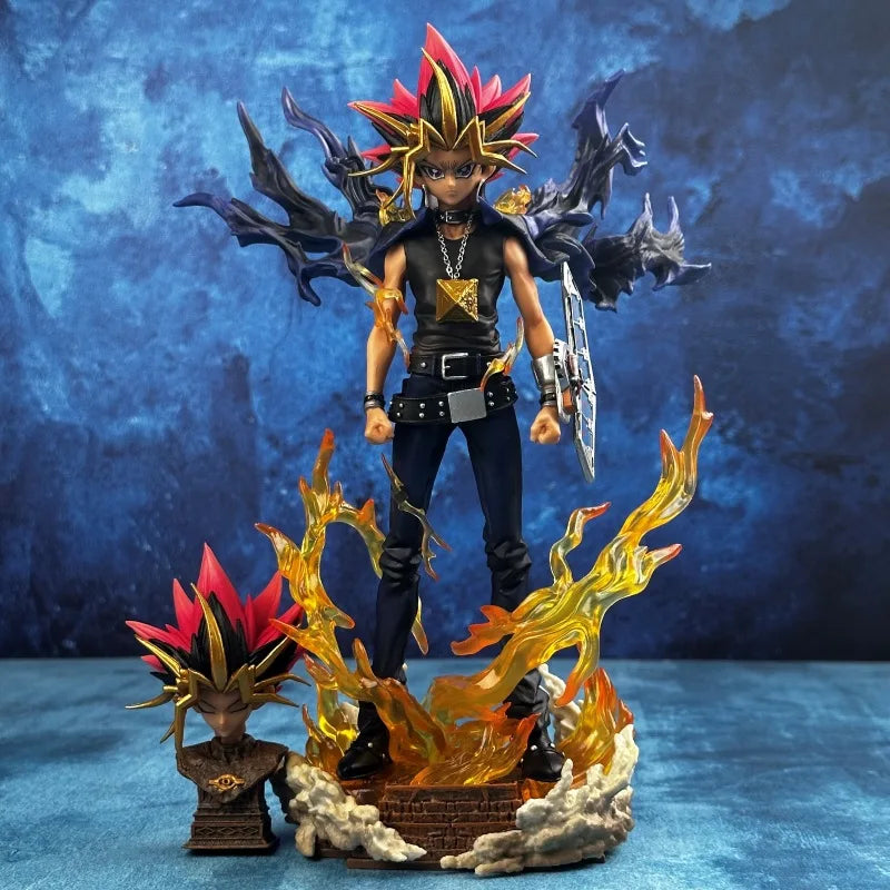 Anime Anime Figure - 28cm Pvc Collectible Model Statues - Yugi Muto Dual-Headed Duel Monster Decoration For Christmas Gifts