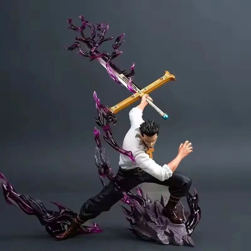 30cm One Piece Dracule Mihawk Figure One Piece Anime Figures Pvc Statue Desktop Ornament Collectible Model Toys For Kids Gifts