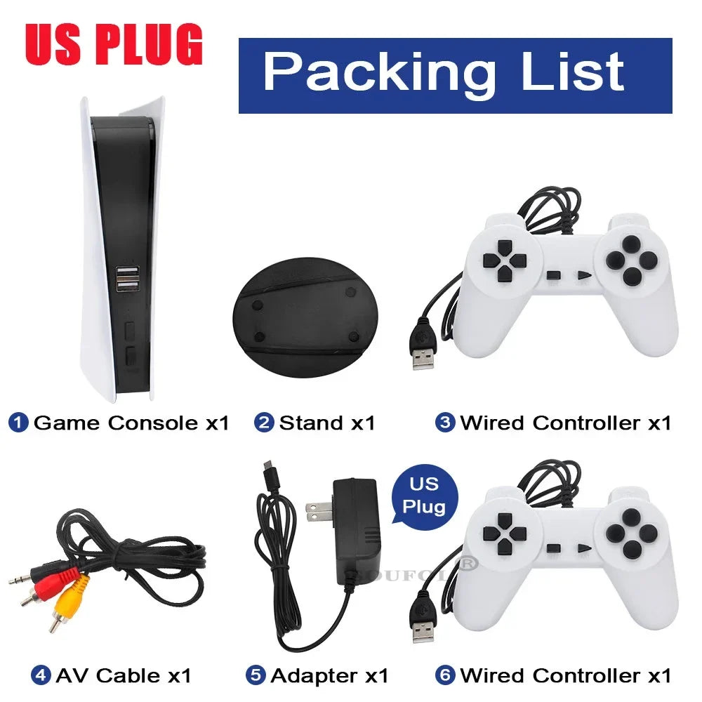 GS5 Game Station 5 Video Game Console With 200 Classic Games 8 Bit TV Consola Retro USB Wired Handheld Two Game Player AV Output