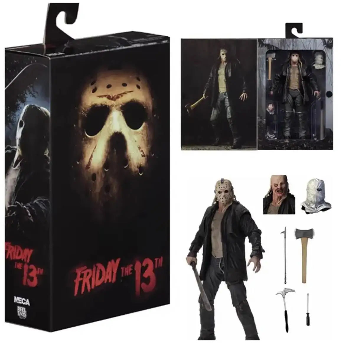 NECA Friday The 13th Figure Pennywise Part VII 7 New Blood Ultimate Jason Voorhees Action Figure Model Horror Halloween toy Gift