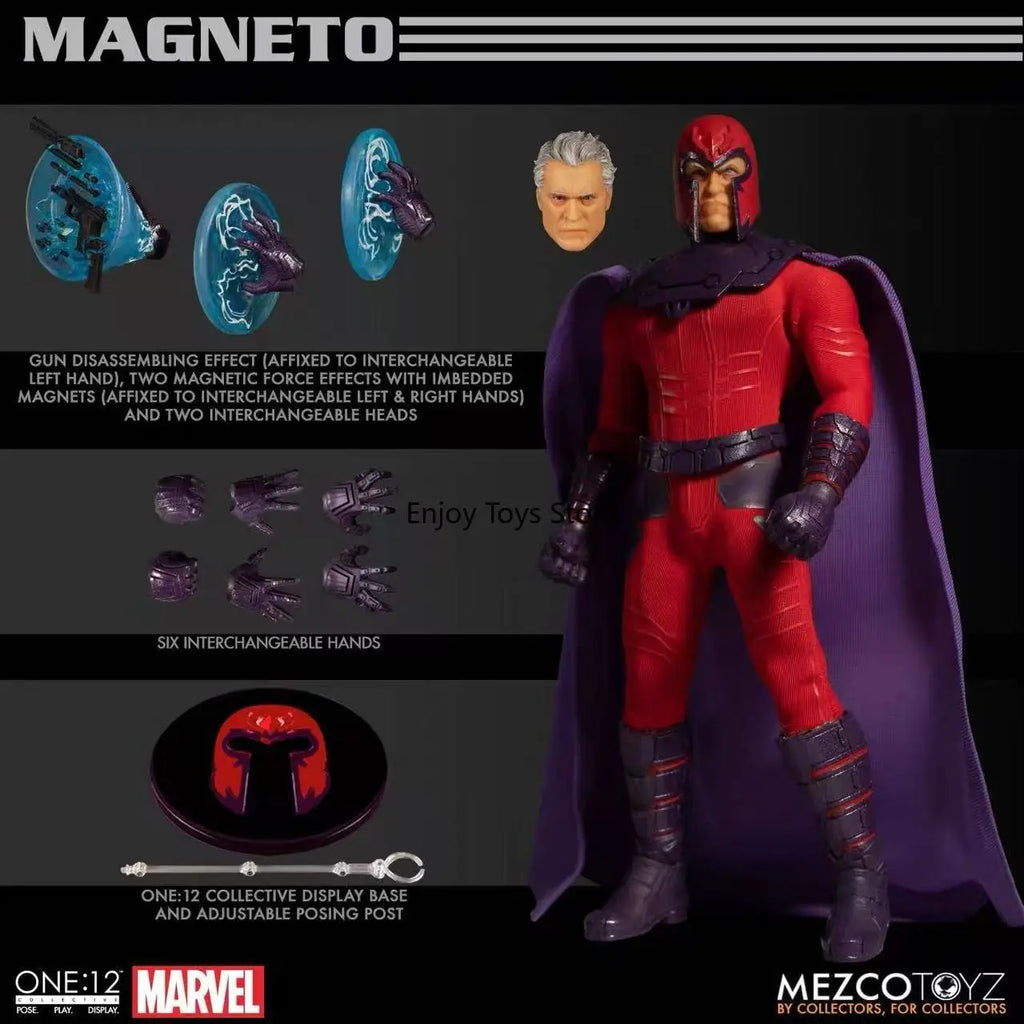 Auf Lager: Mezco Magneto (X-Men), 15 cm große, bewegliche Figur (Maßstab 1:12)