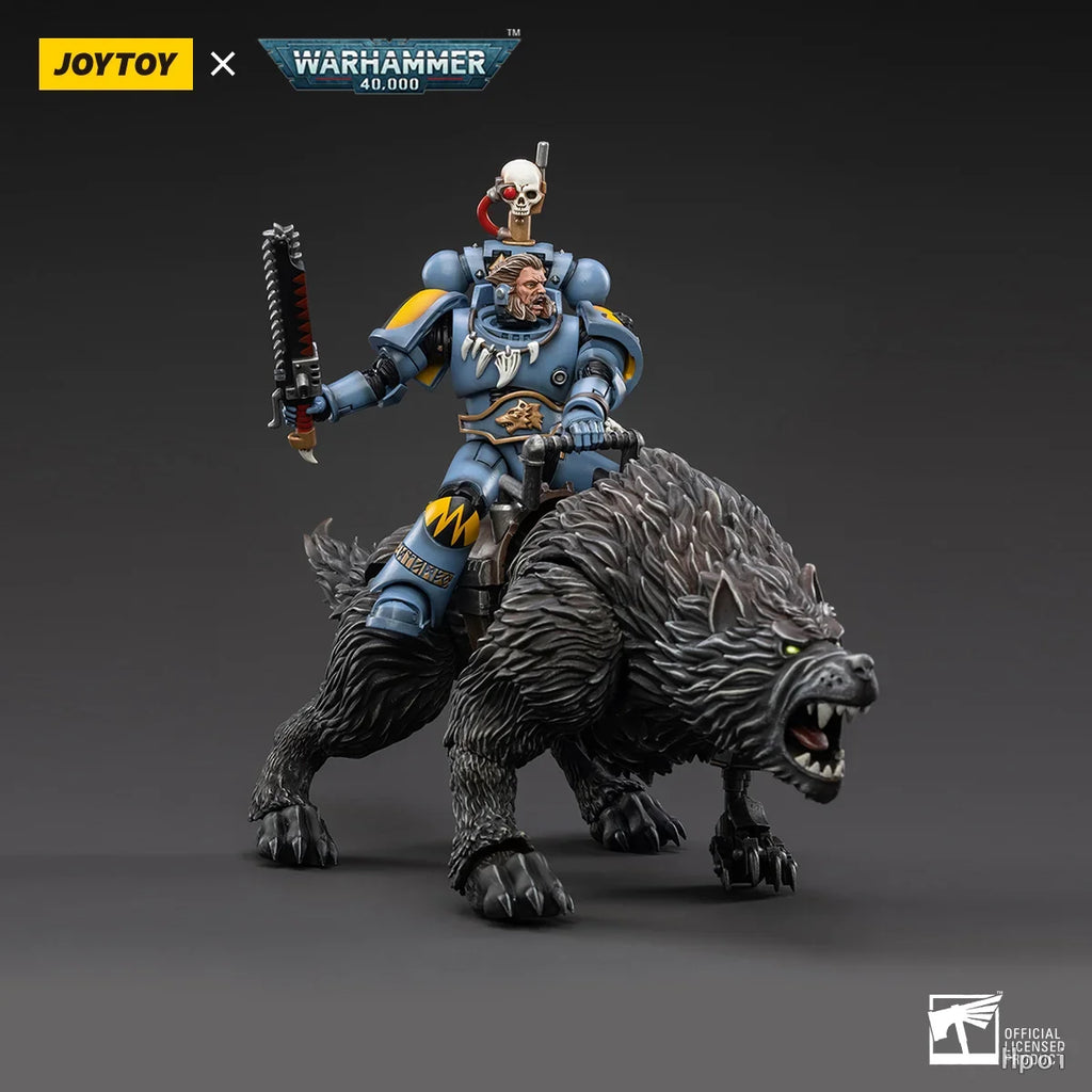 Original in Stock JOYTOY WARHAMMER 40,000 Space Wolves Thunderwolf Cavalry Frode 1/18 Figures Model Toys Gifts Collection