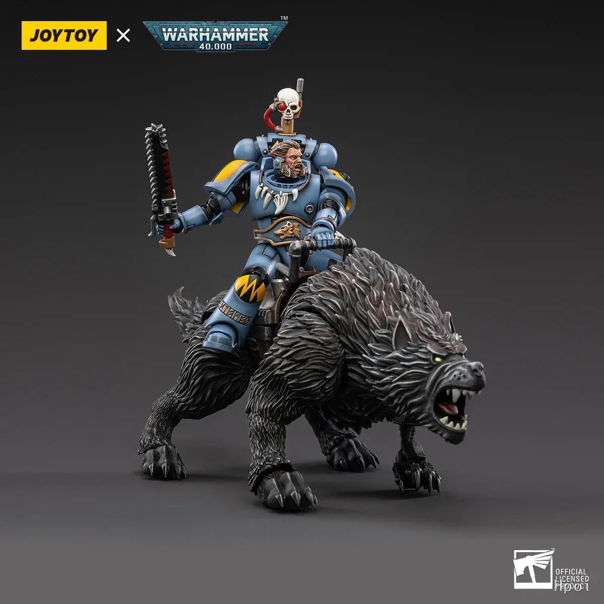Original in Stock JOYTOY WARHAMMER 40,000 Space Wolves Thunderwolf Cavalry Frode 1/18 Figures Model Toys Gifts Collection