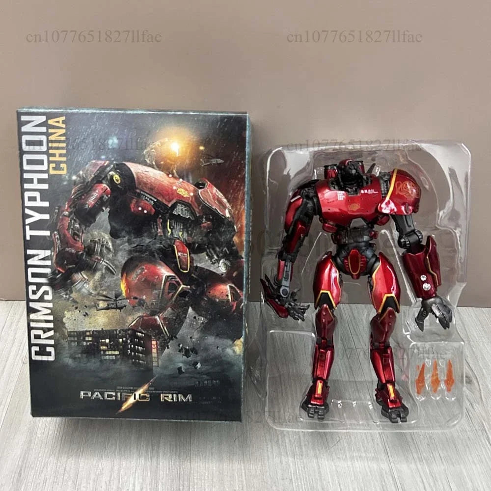 NECA Figure Pacific Rim Figure LED Red Tramp Japanese Mecha Gipsy Danger Obsidian Fury The Eureka Raiders Armour Room Decor Gift