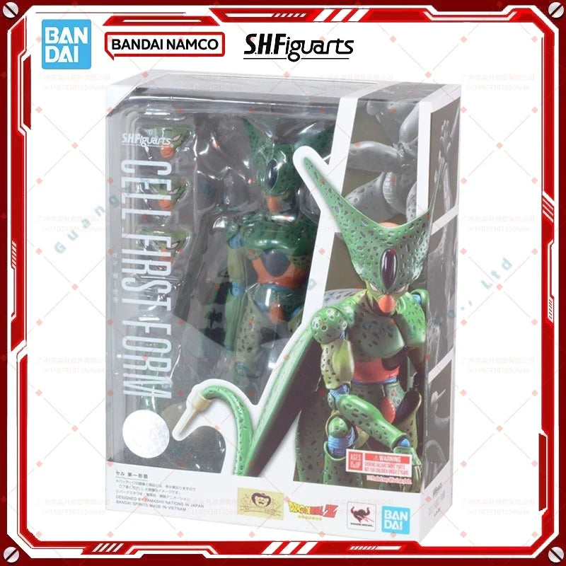 Dragon Ball Z SHF Cell First Form Anime Action Figure Genuine Model Kit Collection Finished Toys for Wholesale