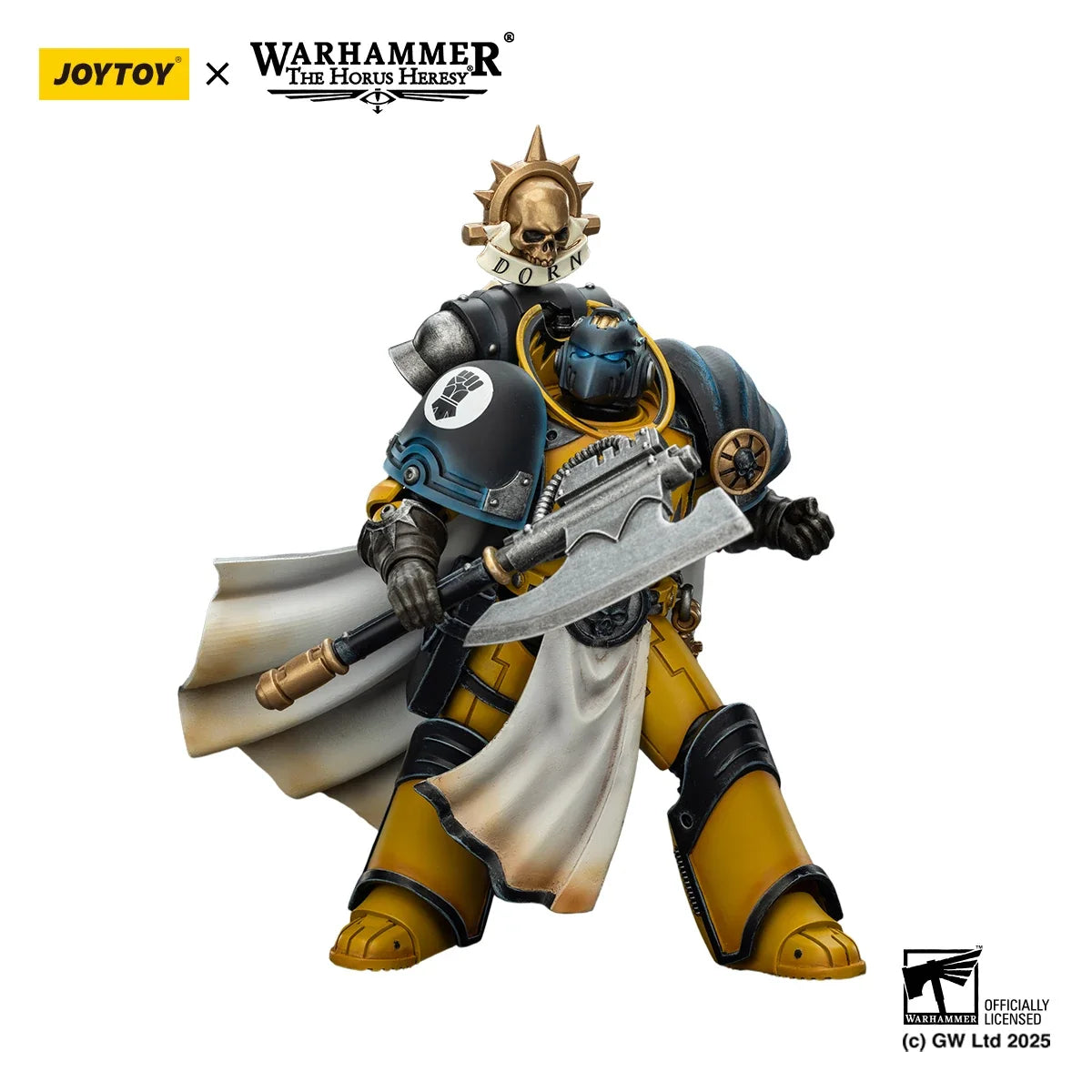 【Pre-sale】JOYTOY Warhammer 40K Imperial Fists Legion Praetor in Tartaros Terminator Armor Librarian Consul 1/18 Action Figure
