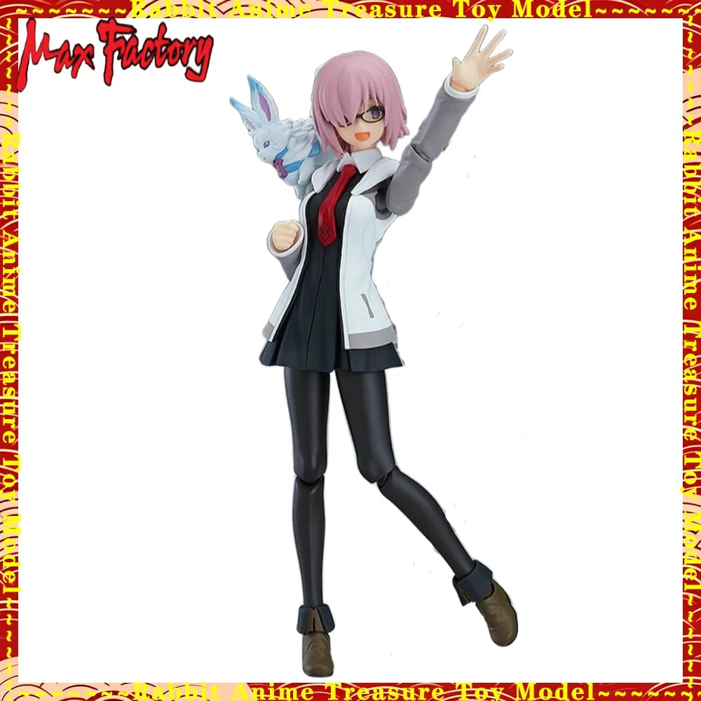 In Stock Original Genuine GSC figma Fate Grand Order Mash Kyrielight & Fou EX-51 Articulated Anime Figure Collectible Display