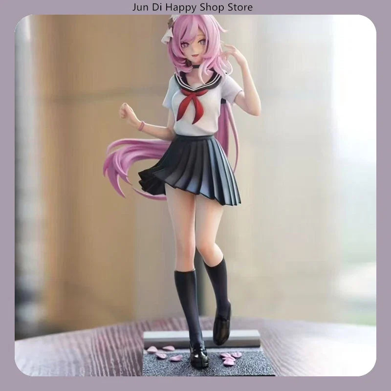 Honkai Impact 3 Elysia School Uniform Standing Pose Anime Figure Model Statue Desktop Decoration