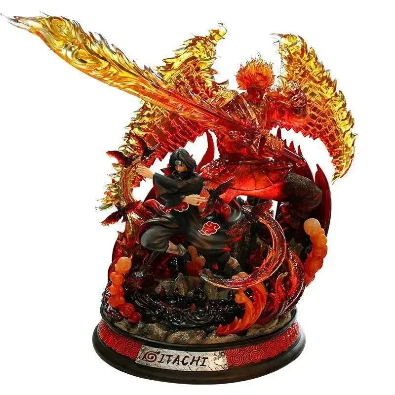Naruto Anime Figurines Gk Susanoo Uchiha Madara Sasuke Hatake Kakashi Kurama Model Anime Collection Holiday Gift Children Toys