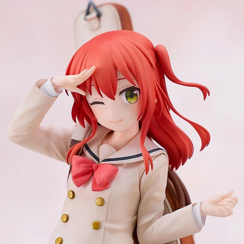23cm Bocchi the Rock Kita Ikuyo Action Figures Standing Pose Winking Version Anime Collectible Model Red Hair Guitarist Gift