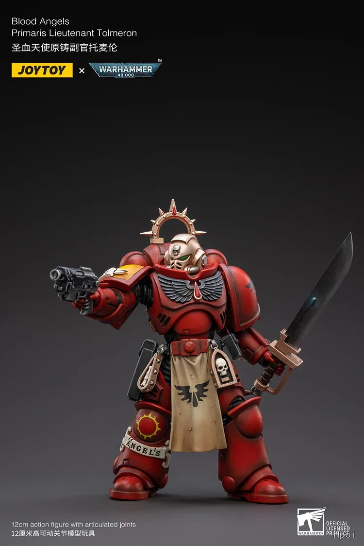 【In Stock 】 JOYTOY Warhammer 40K Blood Angels Primaris Lieutenant Tolmeron 1/18 Action Figures Toys Models