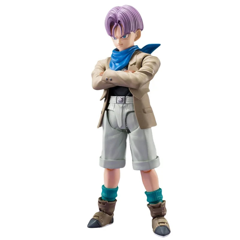Bandai Genuine SHF TRUNKS Dragon Ball GT Anime Action Figure Collectible Joints Movable Model Toys Ornament Gift Children Boy