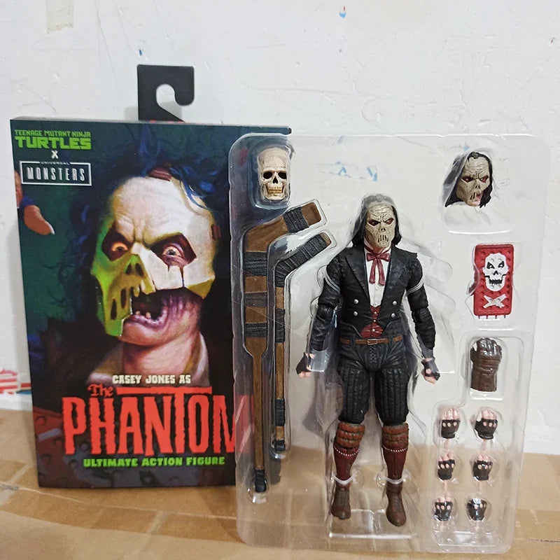 NECA Turtle X Universal Monsters Casey Jones As The Phantom Ultimate Action Figure Model Birthday Gift