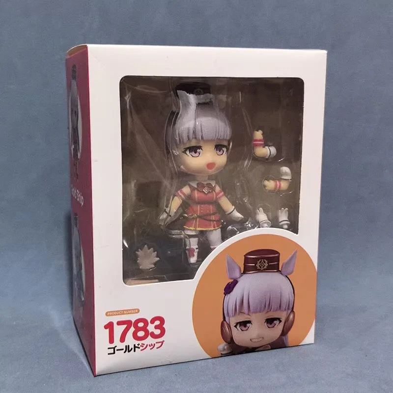 Q-Version Pretty Derby Series Anime Character Face Action Figure Desktop Decor Surprise Kawaii Girl Exquisite Toy Model Gifts