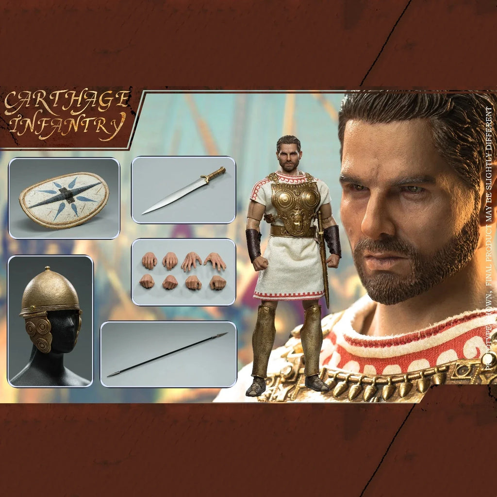 HHMODEL HAOYUTOYS 1:6 Karthago Kaiserliche Legion Infanterie-Actionfigur Sammlermodell Spielzeug Geschenk für Liebhaber