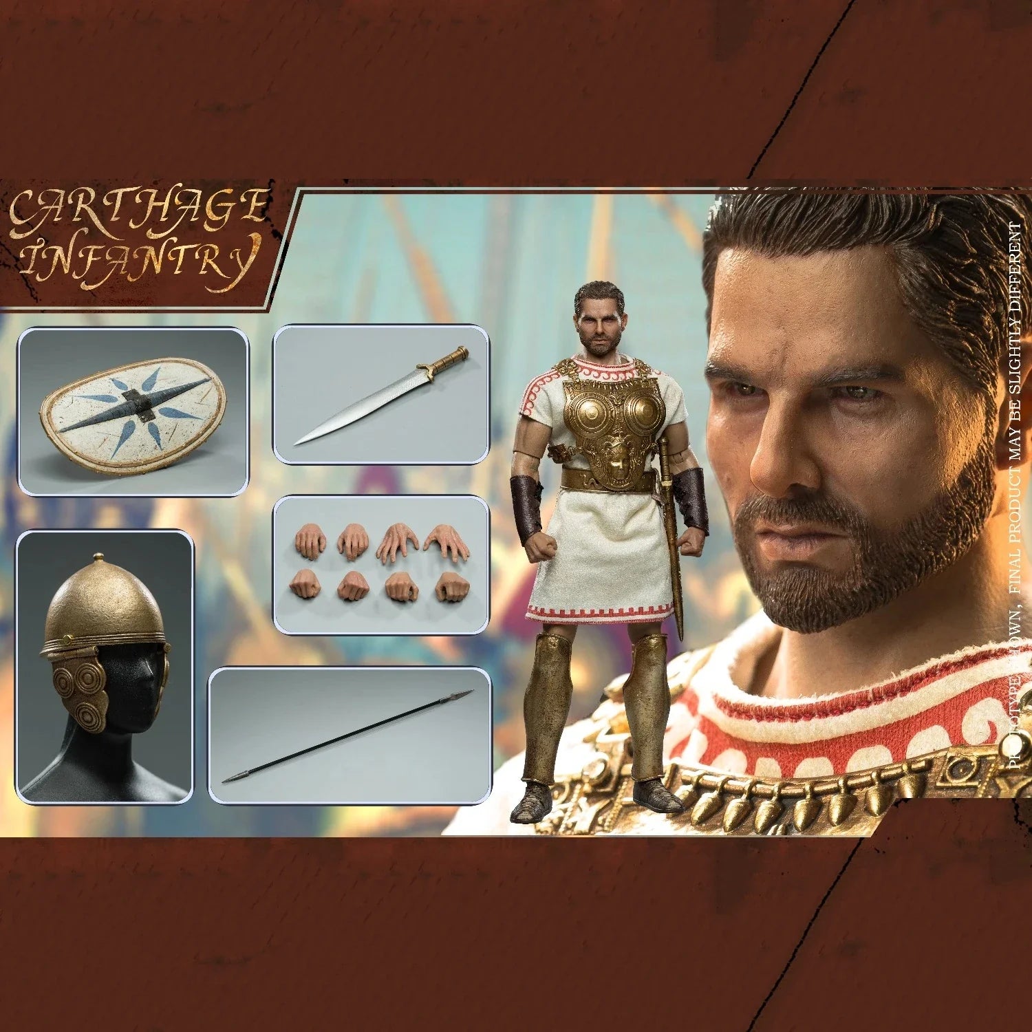 HHMODEL HAOYUTOYS 1/6 Scale Imperial Legion Carthage Infantry Action Figure Collectible Model Toy Gift