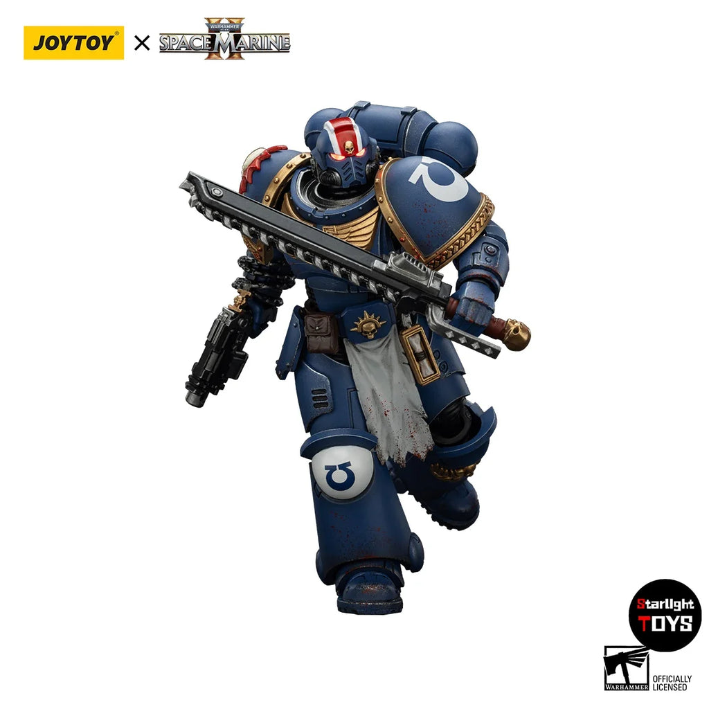 JOYTOY 1/18 Action Figure Warhammer 40K Ultramarines Lieutenant Titus-Collectors Edition  Model Toy Gifts