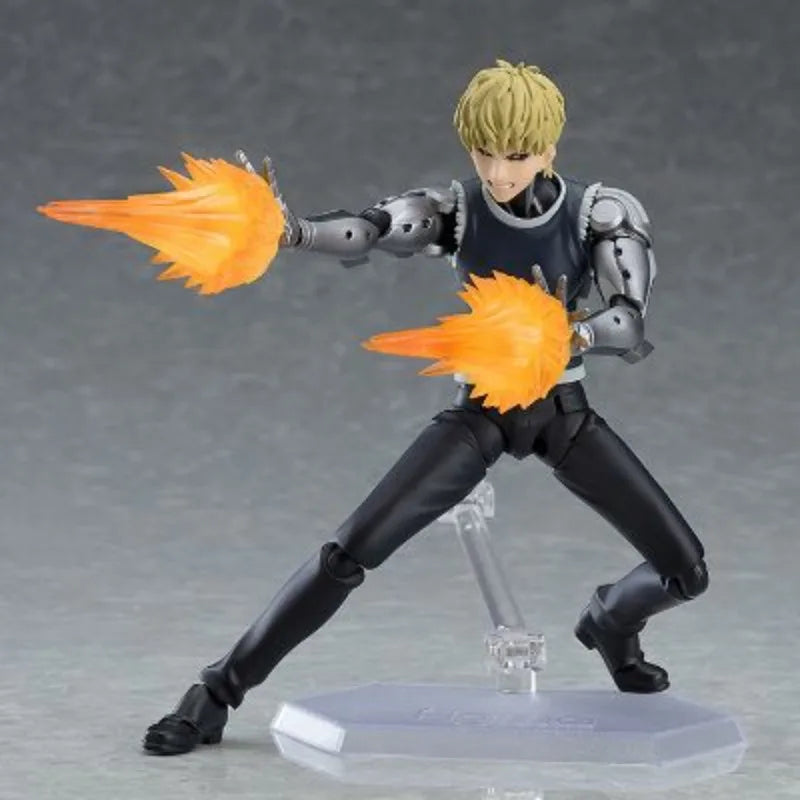 Max Factory Figma #455 Genos Figure-145mm Movable Doll One Punch Man Series ABS/PVC Material All-Ages Collectible Anime Figurine