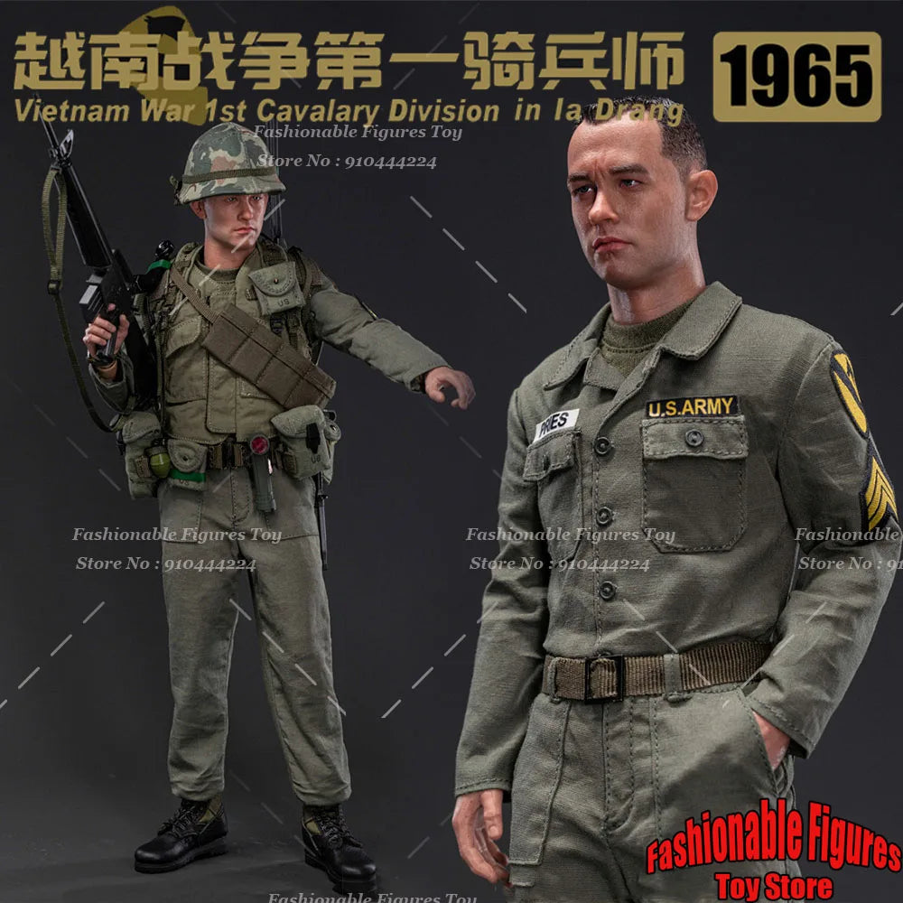 QORANGE QOM-1034 1/6 Men Soldier Vietnam War US 1st Cavalry Division the Delang Valley 1965 Full Set 12" Collection Model Toys